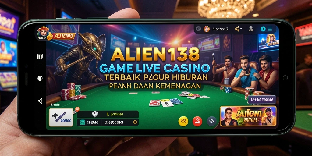 Tampilan gameplay Live Casino yang menakjubkan dan interaktif.