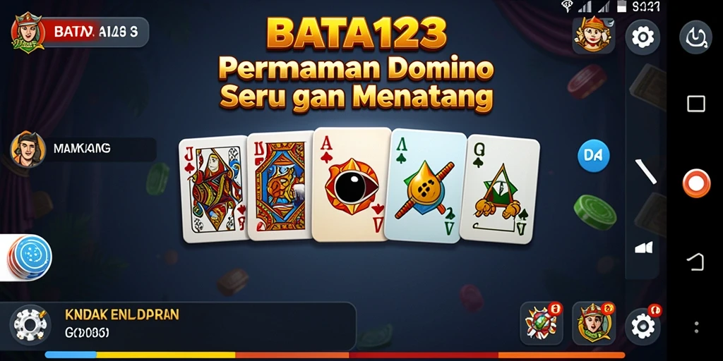 Tampilan gameplay seru dalam permainan Domino BATA123.