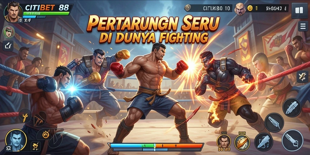 Gameplay seru CITIBET88 dengan pertarungan yang intens dan karakter unik.