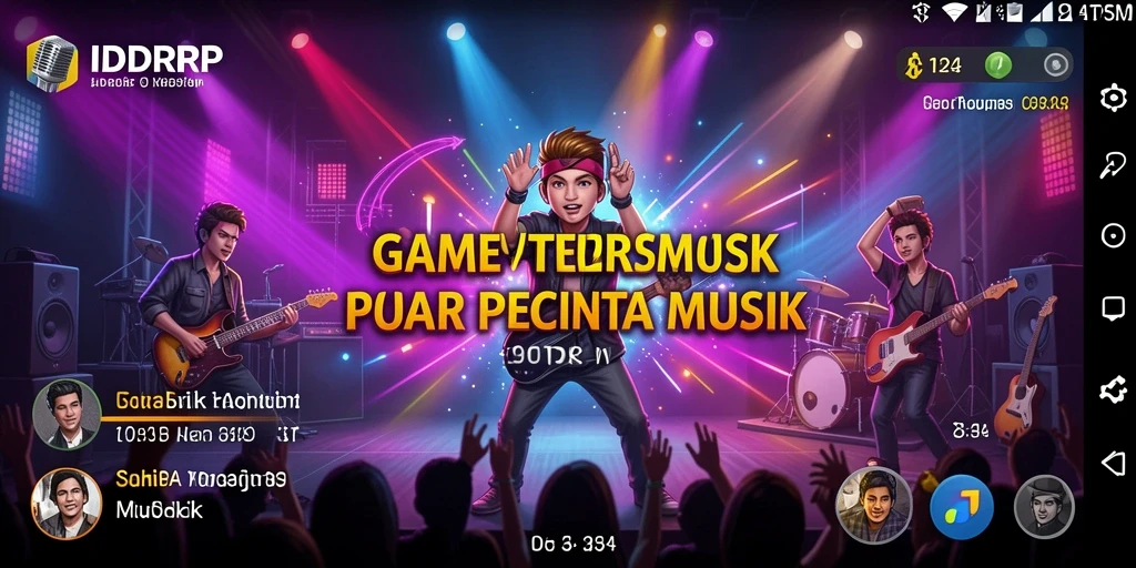 Tampilan gameplay menarik dari IDRRP saat memainkan lagu-lagu favorit.