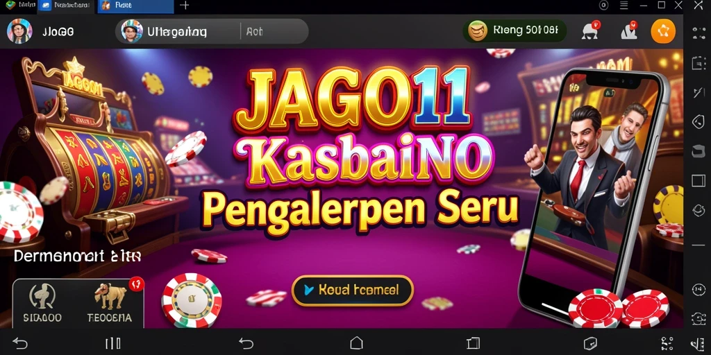 Screenshot JAGO11 menampilkan gameplay Kasino yang menarik dan interaktif.