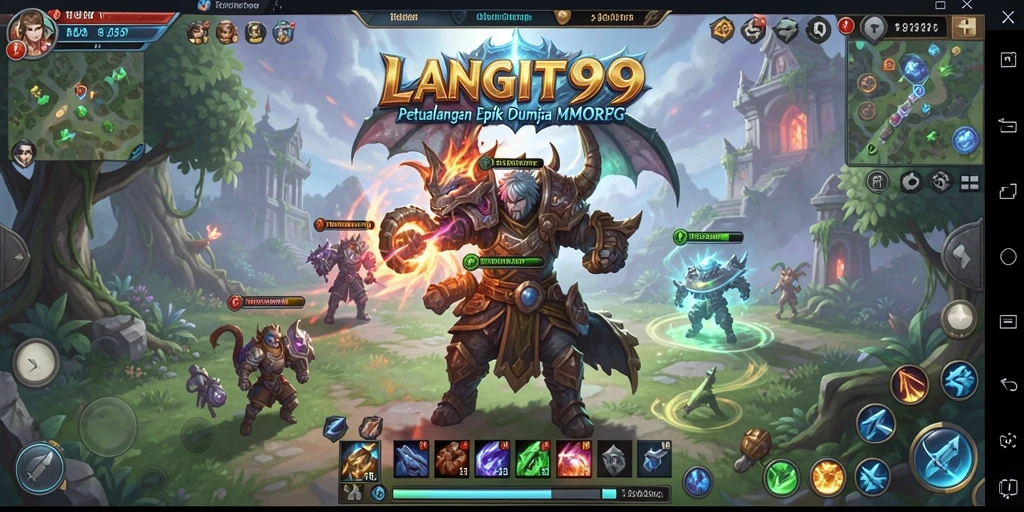 Gameplay epik LANGIT99 yang menakjubkan dalam dunia MMORPG.