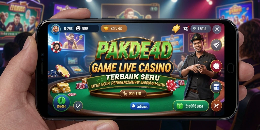 Tampilan gameplay interaktif di PAKDE4D dengan dealer langsung.