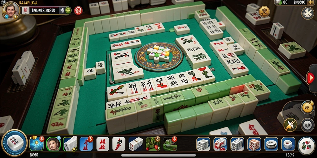 Tampilan gameplay Mahjong yang menarik dan menantang di RAJABUAYA.