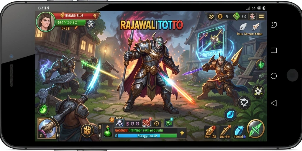 Screenshot gameplay RAJAWALITOTO menampilkan aksi strategi seru.