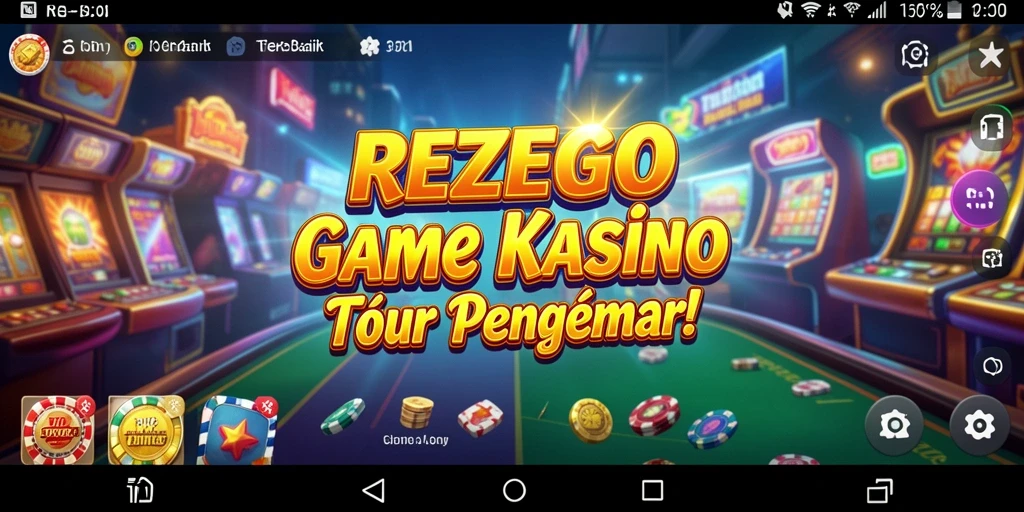 Menampilkan aksi permainan Kasino yang mendebarkan di REZEGO.