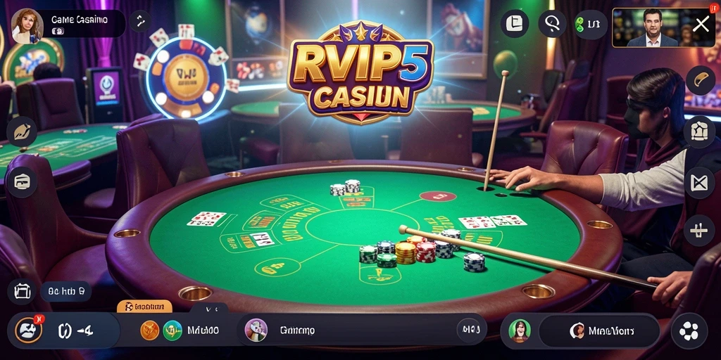 Screenshot dari gameplay Live Casino yang mendebarkan di RVIP5.