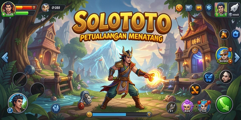 Gameplay seru <strong>SOLOTOTO</strong> dalam perjalanan petualangan.