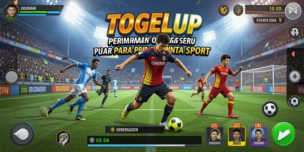 Tampilan gameplay seru TOGELUP dengan berbagai cabang olahraga.