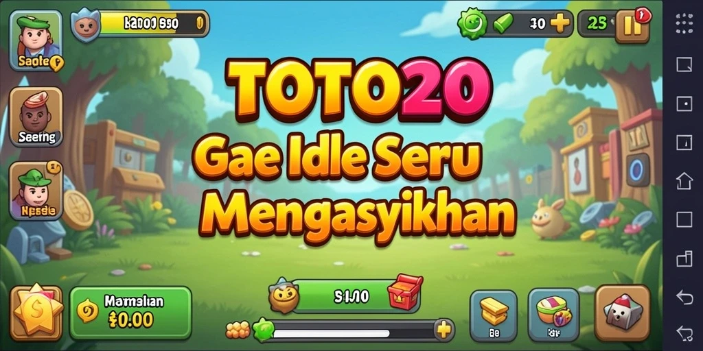 Screenshot utama TOTO20 menampilkan gameplay Idle yang menarik dan seru.